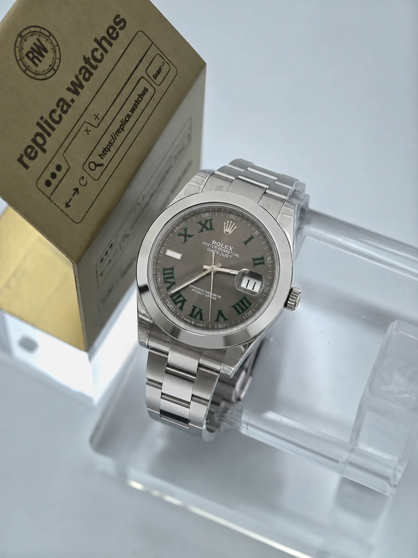 Replica Rolex Datejust 41 M126300-0013 Wimbledon Slate Grey Dial 41mm Steel VS Factory Watch