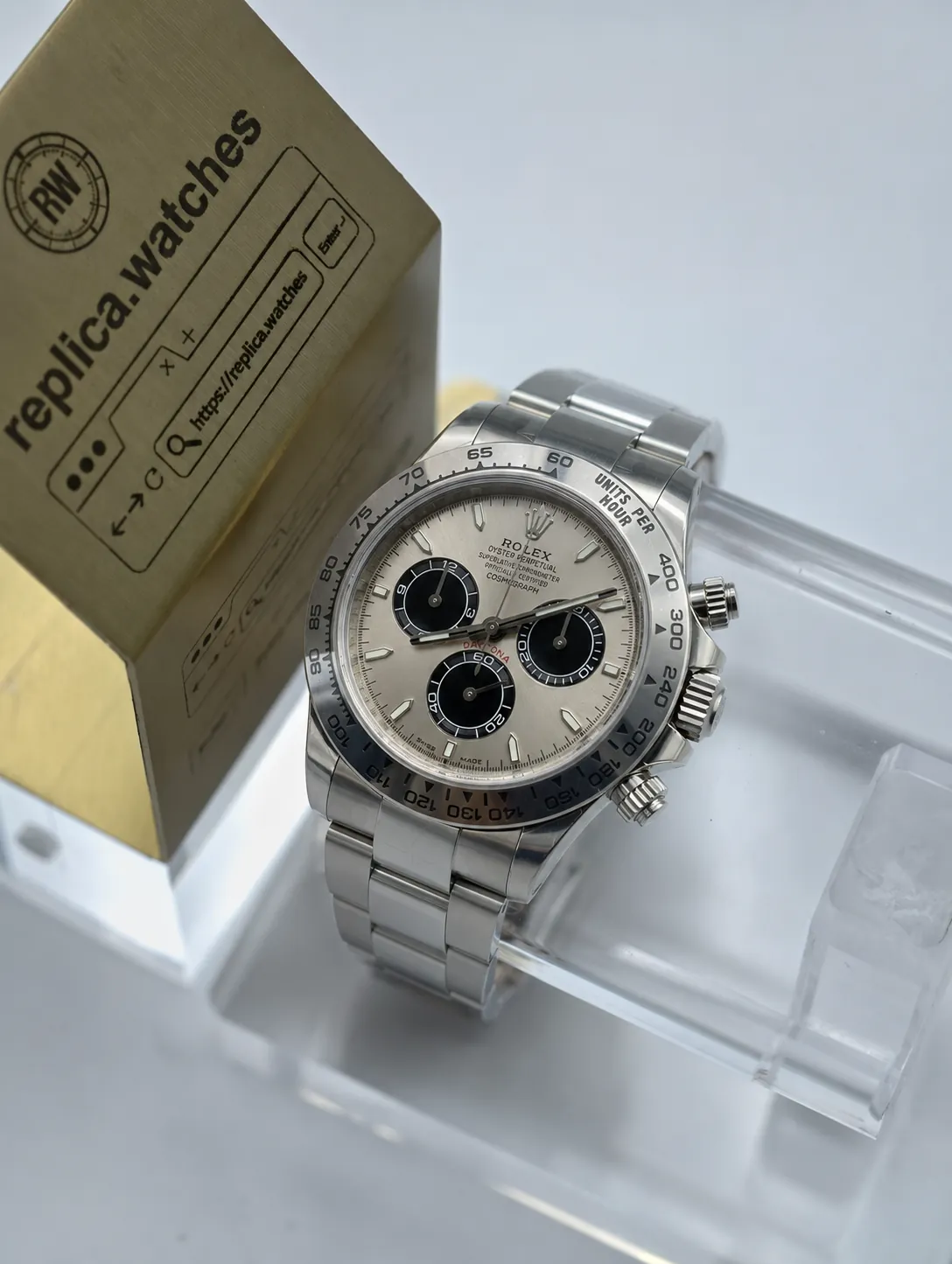 Replica Heavy Rolex Daytona M126509-0003 40mm Grey Black Dial 904L Steel 4131 Movement Watch VS Factory