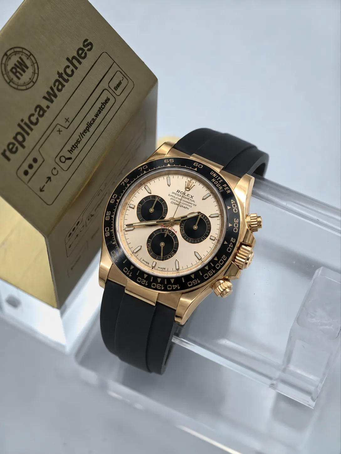 Replica Heavy Rolex Daytona M126515LN-0006 40mm Champagne Dial Everose Gold 4131 Watch VS Factory