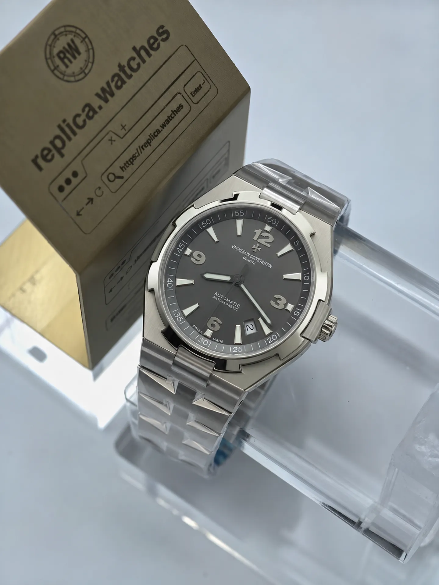 Replica Vacheron Constantin Overseas 47040 Grey Dial 42mm Steel Z Factory Watch