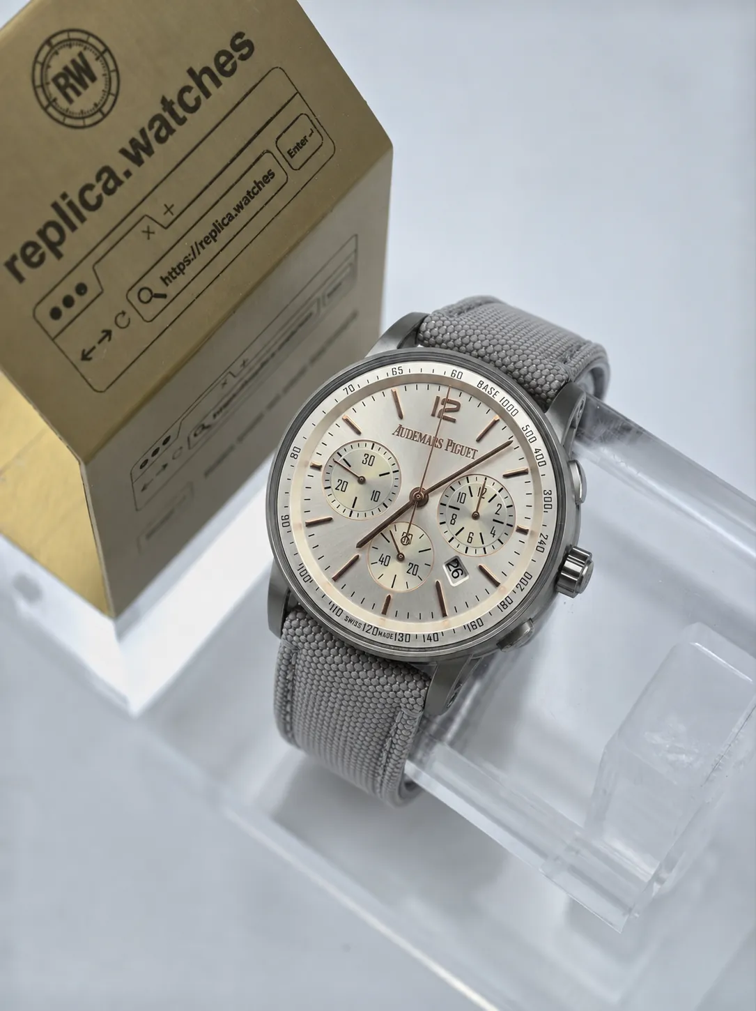 Audemars Piguet Code 11.59 26393CR.OO.A008KB.01 41mm Replica Elegant Silver Grey Dial Replica Watch