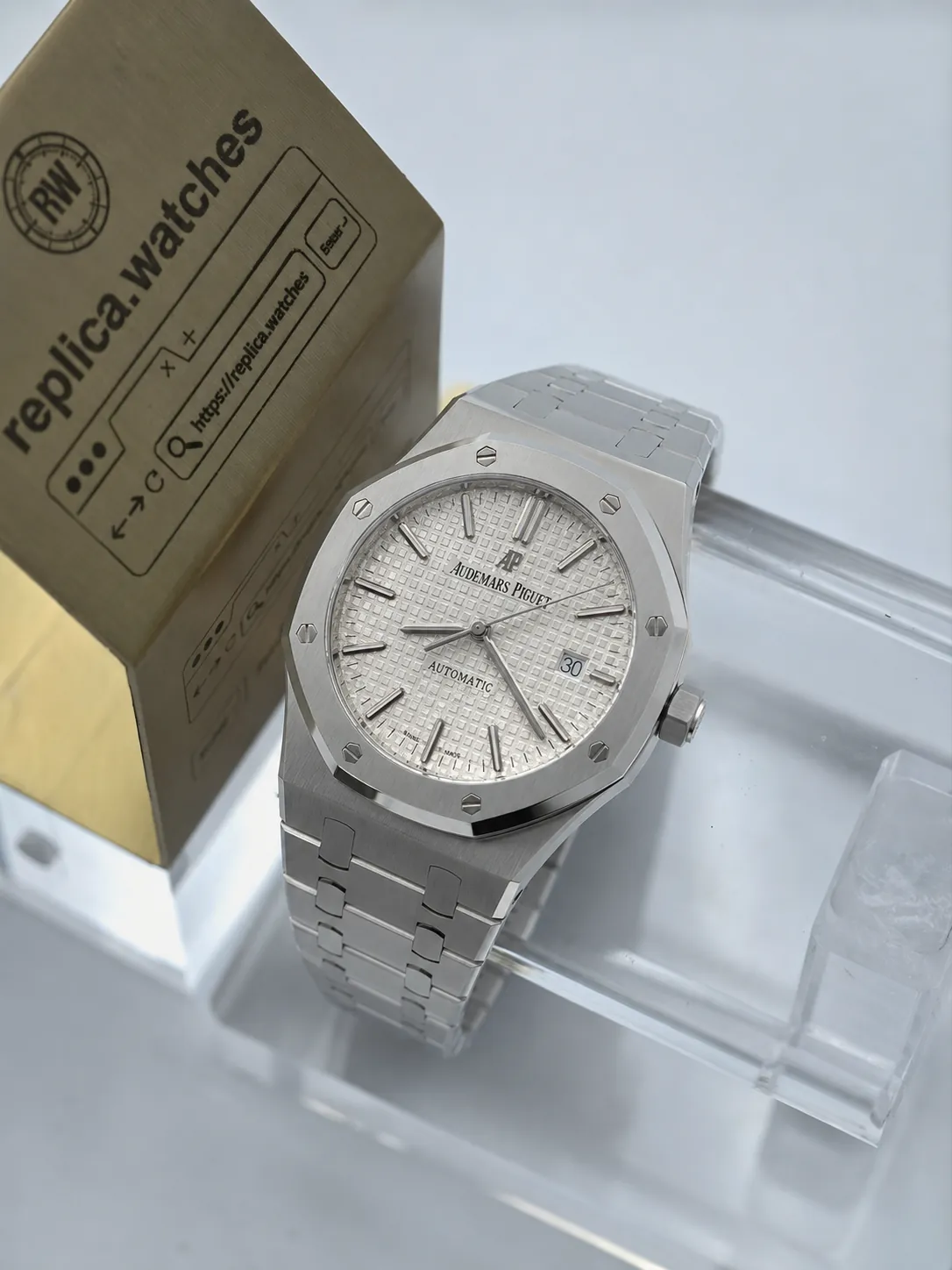Audemars Piguet Royal Oak 15400ST.OO.1220ST.02 41mm 3120 Movement Classic Silver Sports Replica Watch