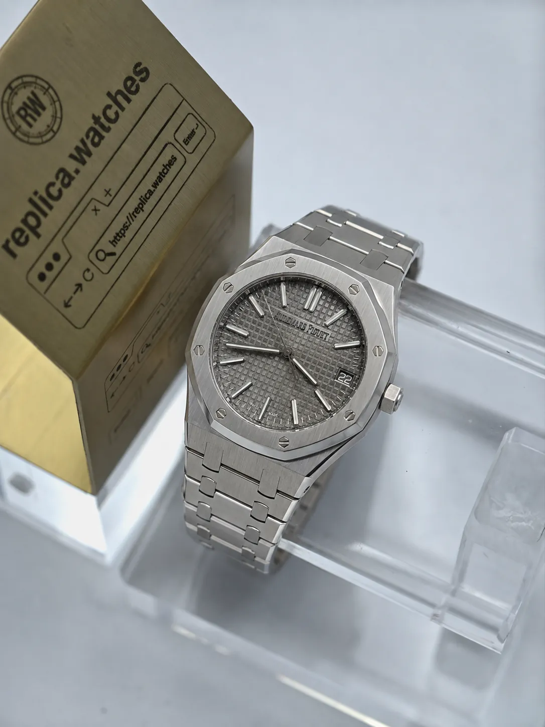 Audemars Piguet Royal Oak 15510ST.OO.1320ST.10 41mm 4302 Movement Grey Textured Dial Replica Watch