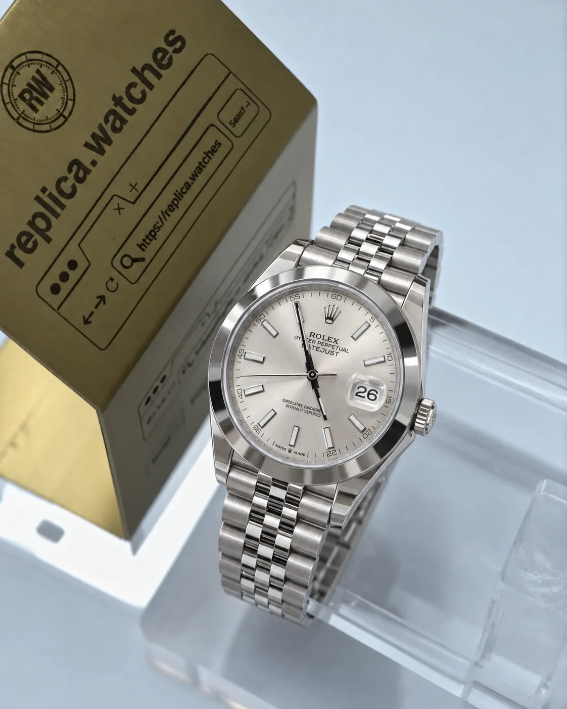 Rolex Datejust M126300-0004 3235 Movement 41mm VSF Silver Sunburst Classic Super Clone Watch