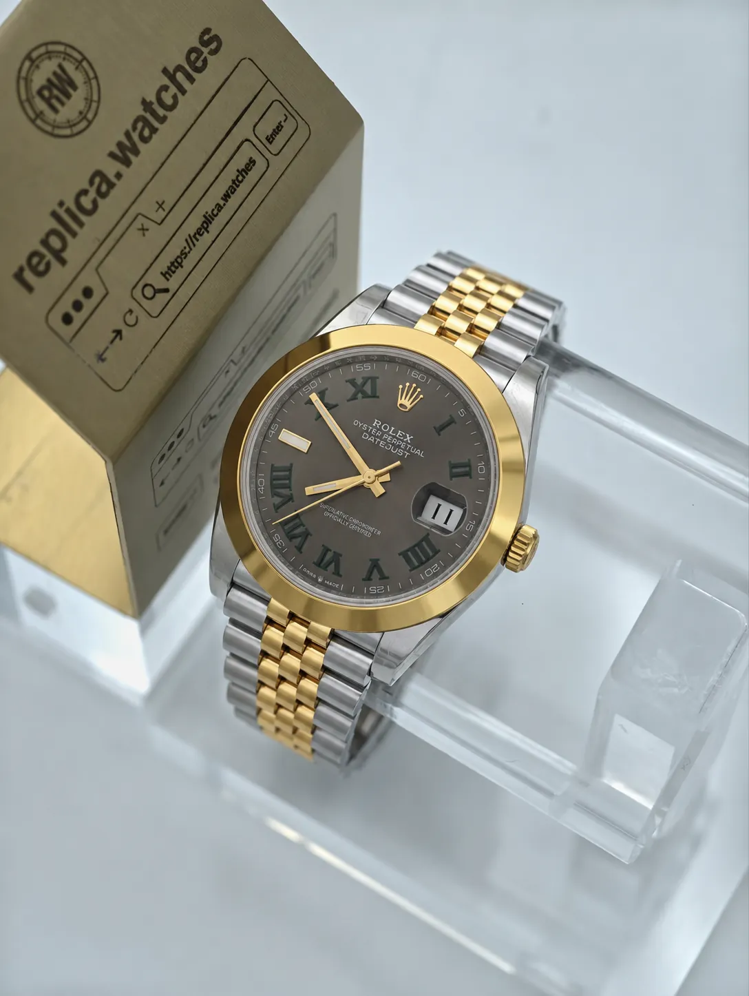 Rolex Datejust M126303-0020 3235 Movement 41mm VSF  Classic Green Roman Dial Super Clone Watch
