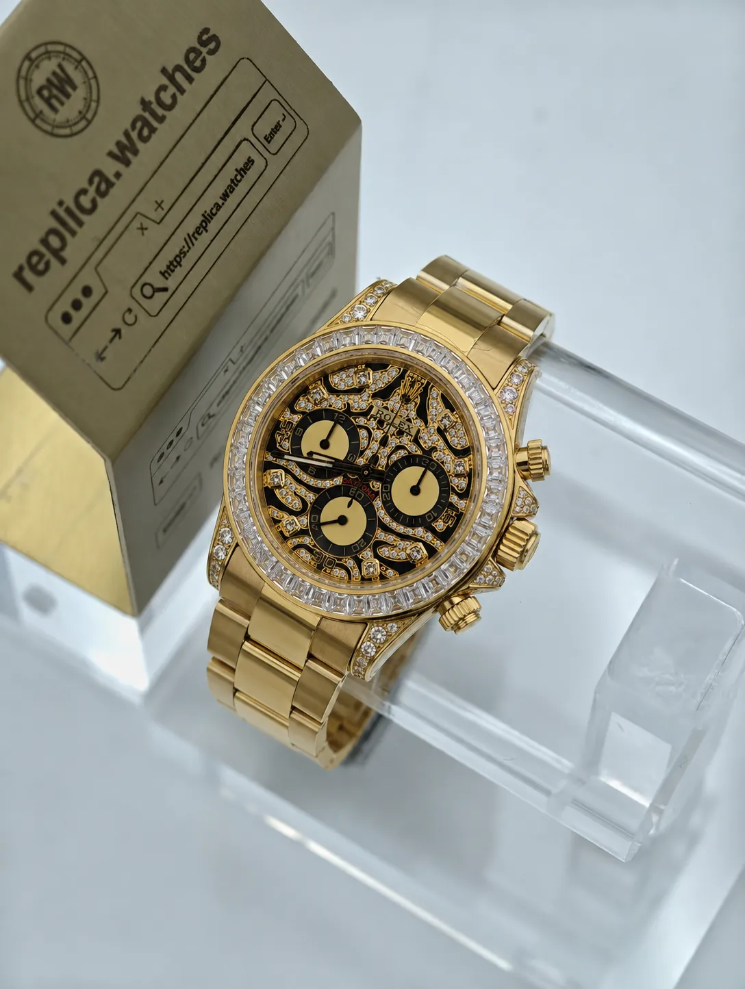 Rolex Daytona 116598TBR Eye of the Tiger Dial 4130 Movement 40mm Luxury Super Clone Watch