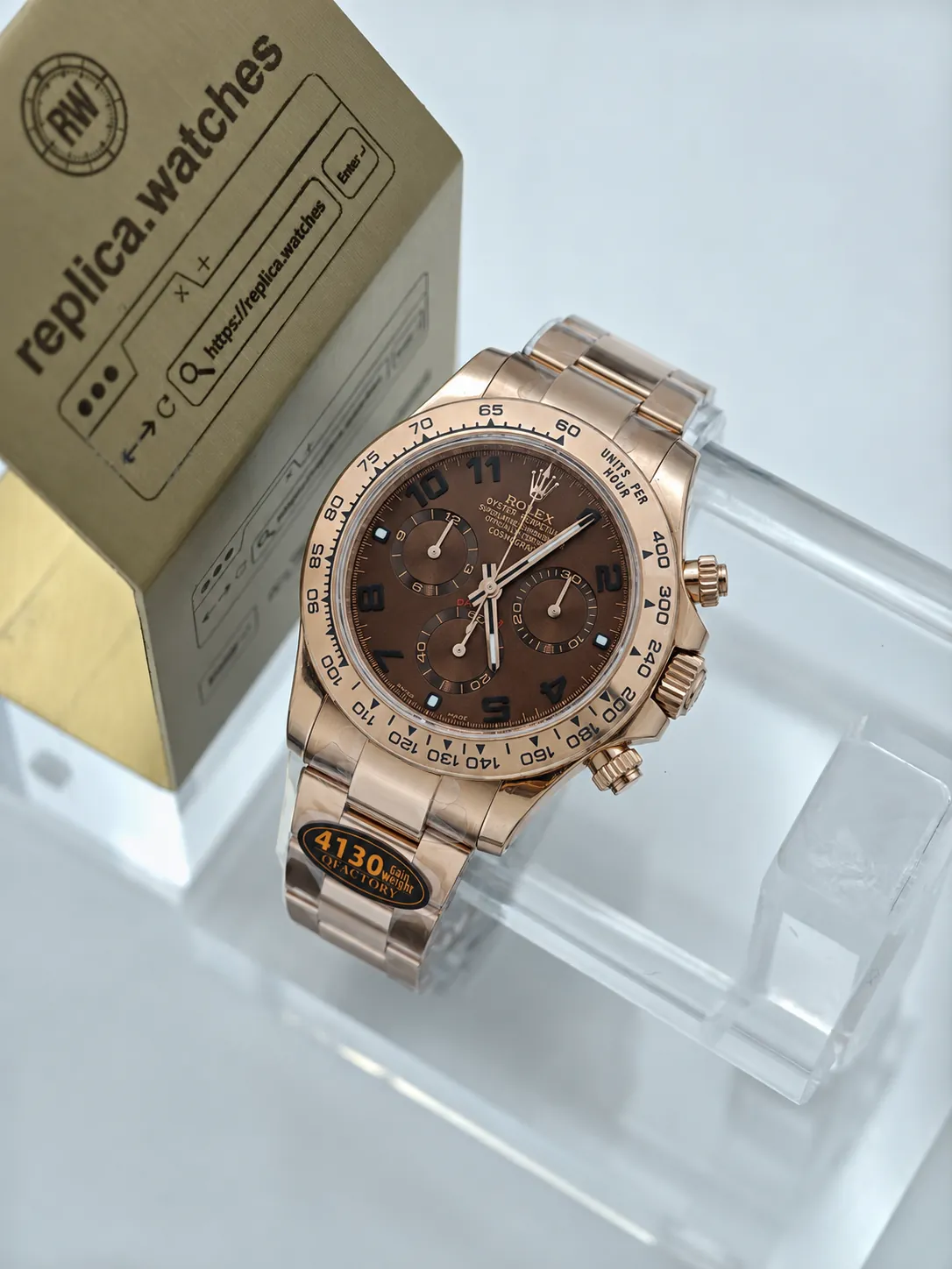 Rolex Daytona M116505-0004 40mm 4130 Movement QF Tachymeter Racing Super Clone Watch