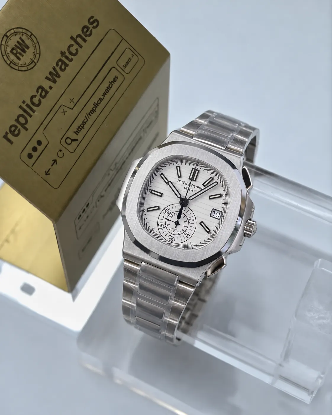 Patek Philippe Nautilus 5980/1A-019 40.5mm PPF Replica Luxury Chronograph Watch