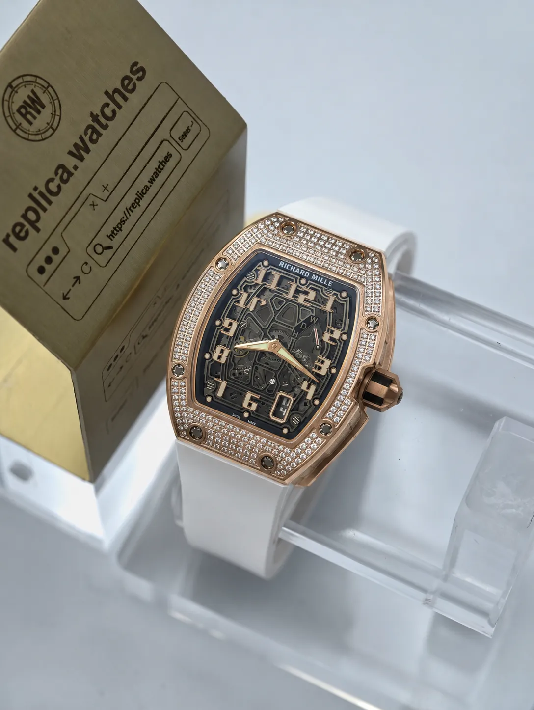Richard Mille RM 67-01 Automatic Rose Gold Jewelry Sports Replica Watch