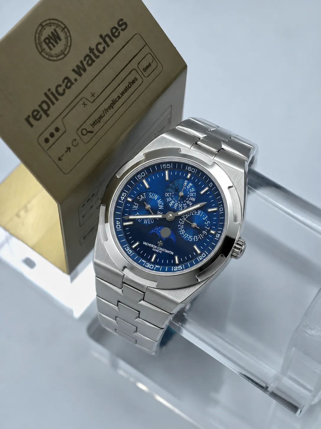 Vacheron Constantin Overseas 4300V/220G-B945 41.5mm 1120 Movement 8F Perpetual Calendar Replica Watch