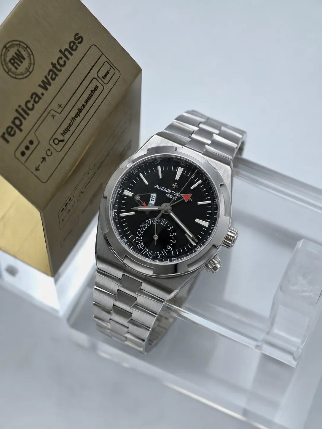 Vacheron Constantin Overseas 7920V/210A-B546 Replica 5110 Movement 41mm Black Dial Sports Watch