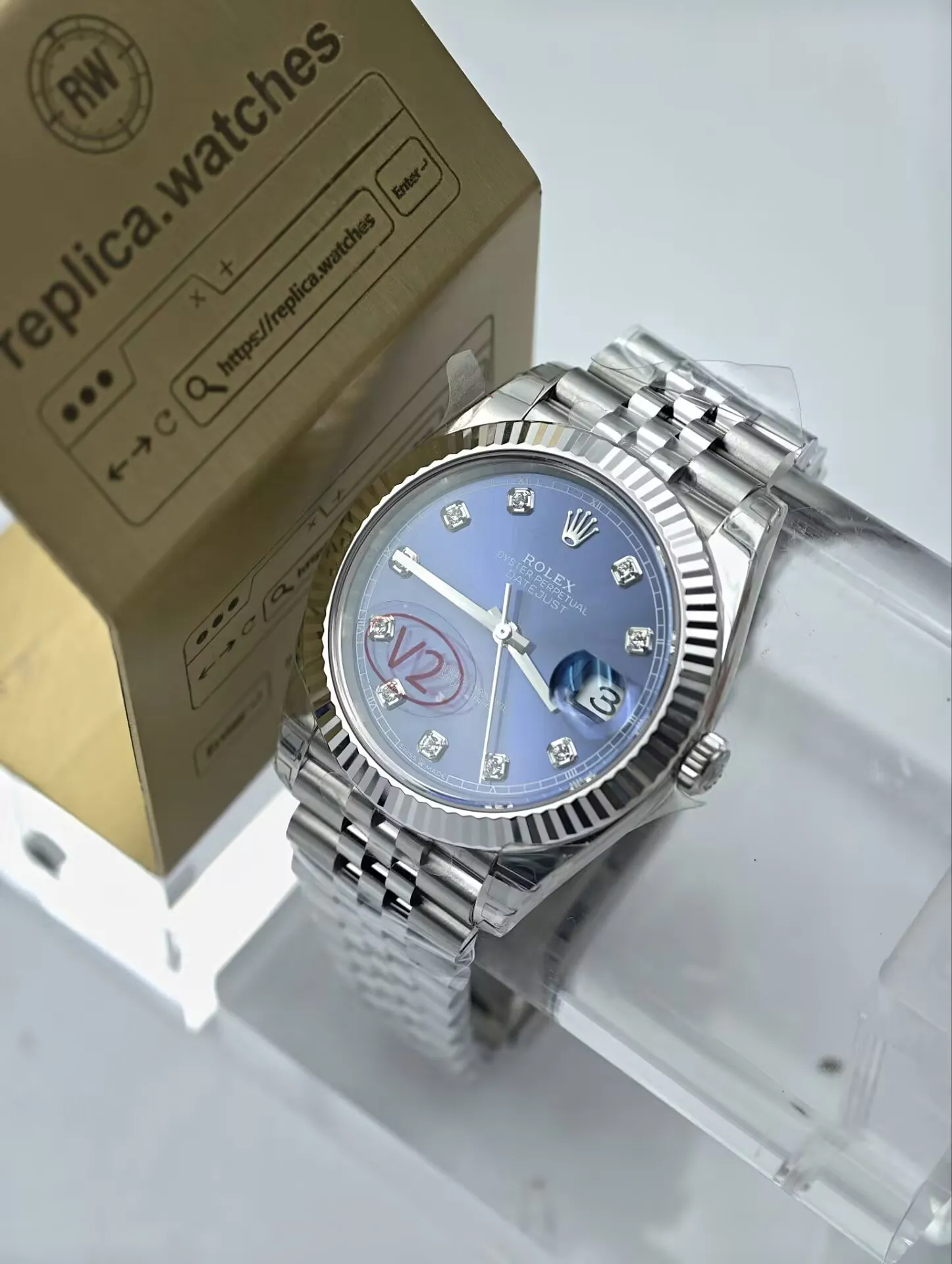 Rolex Datejust M126334-0016 41mm Super Clone Watch Blue Sunray Dial 904L Steel Clone Calibre 3235