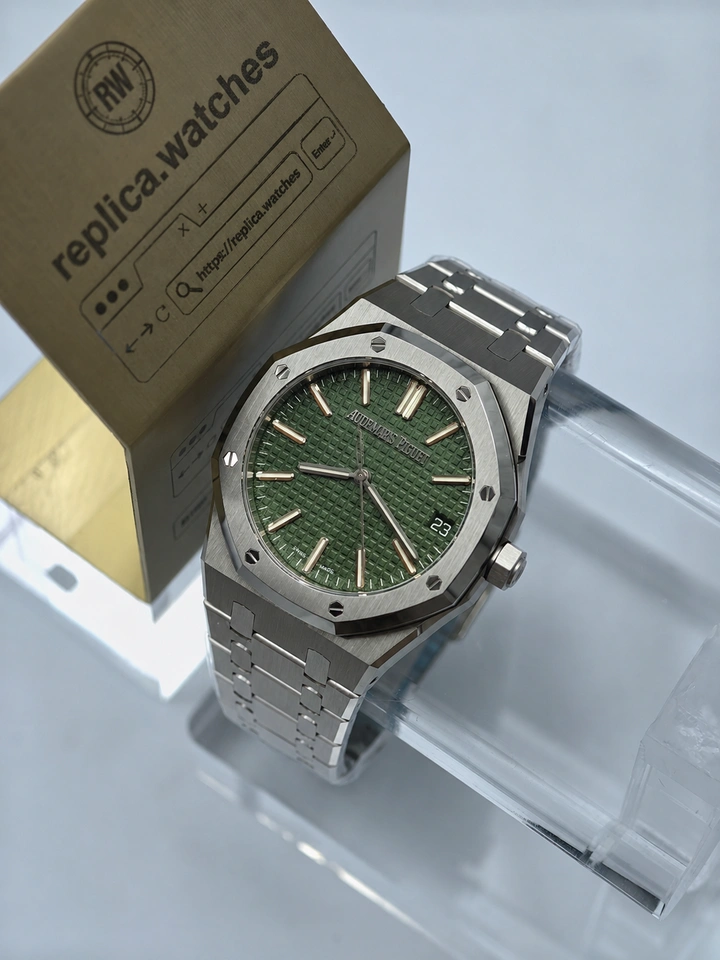Audemars Piguet Royal Oak 15510ST.OO.1320ST.09 Super Clone Watch 41mm Khaki Green Dial Clone Cal.4302 Movement