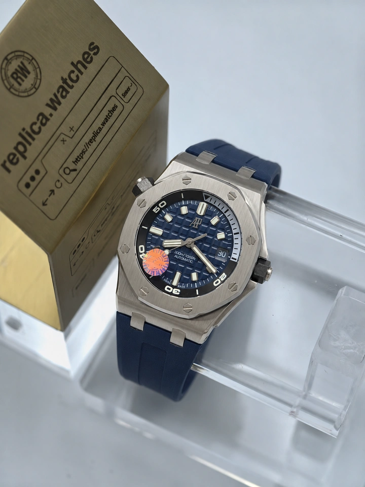 Audemars Piguet Royal Oak Offshore Diver 15720ST.OO.A027CA.01 Clone Watch 42mm Blue Dial Super Clone Cal.4308