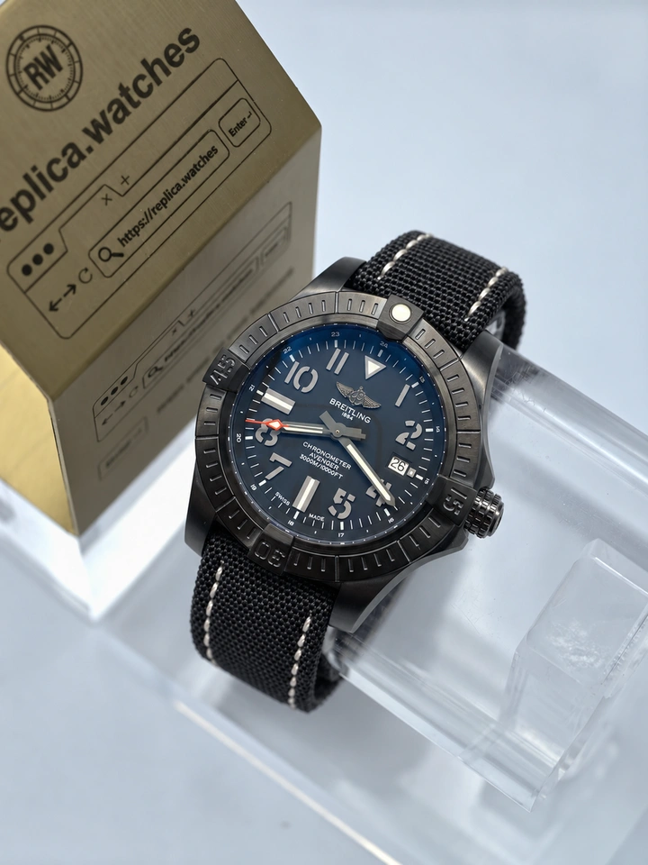 Breitling Avenger Seawolf Night Mission V17319101B1X1 45mm Super Clone DLC Titanium Automatic Watch
