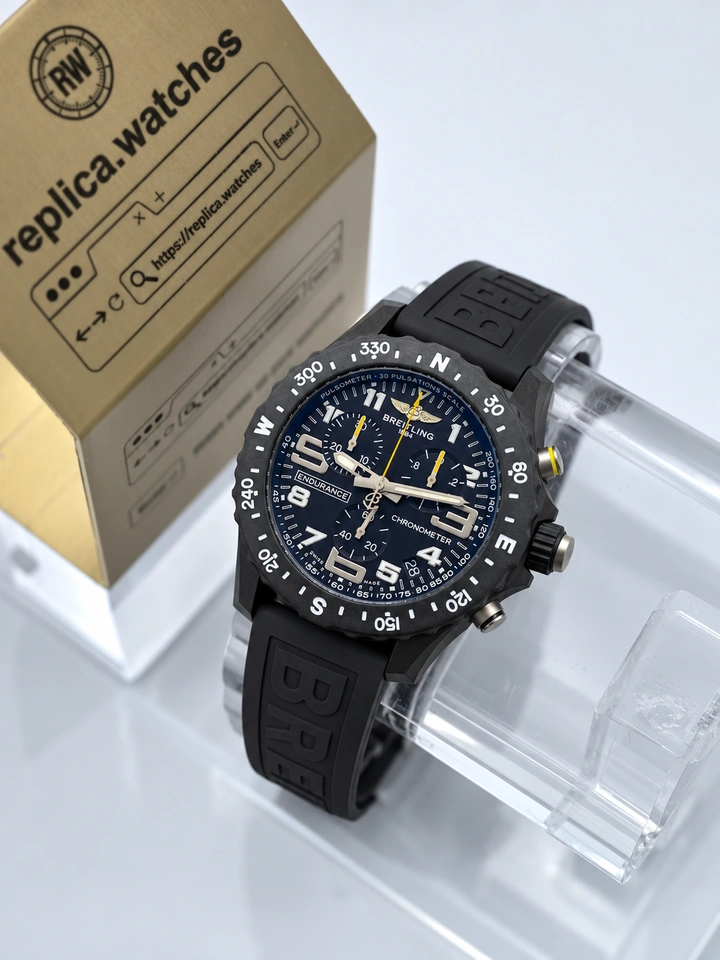 Breitling Endurance Pro Black X82310E51B1S1 Super Clone Watch 44mm Carbon Fiber Case High Precision Quartz