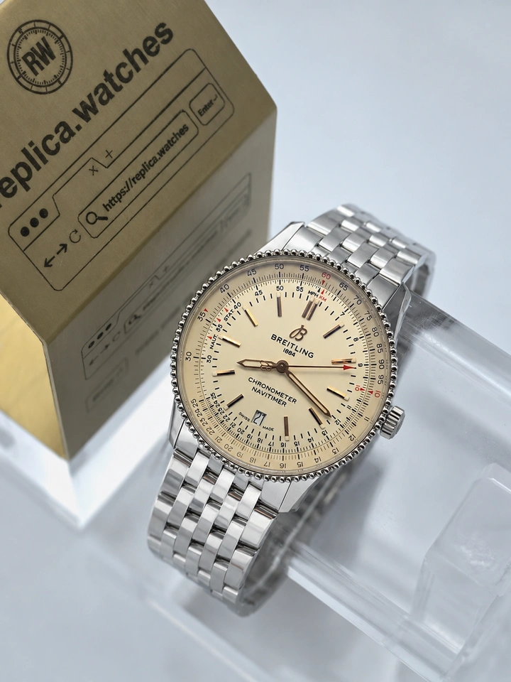 Breitling Navitimer 41 A17326211G1A1 Super Clone Watch Silver White Dial Stainless Steel Clone Cal.17 Movement