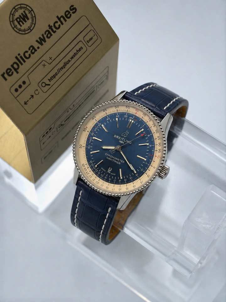 Breitling Navitimer Automatic A17326211C1P3 41mm Blue Dial Clone Watch Cal.17 Movement Sapphire Crystal