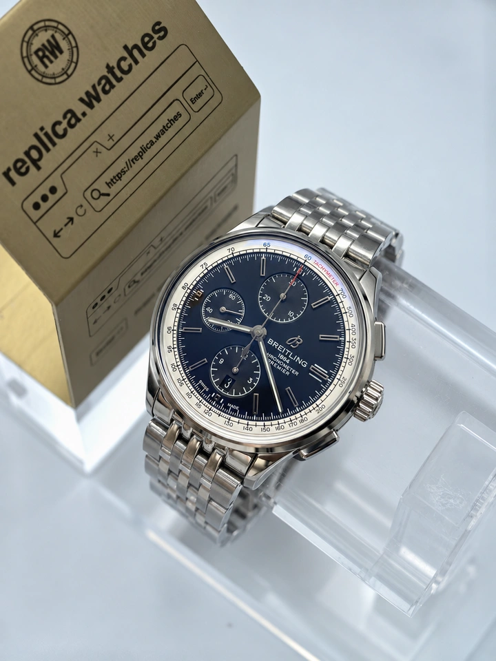 Breitling Premier Chronograph 42 A13315351C1A1 Blue Dial Stainless Steel Super Clone Watch Cal.13 Movement