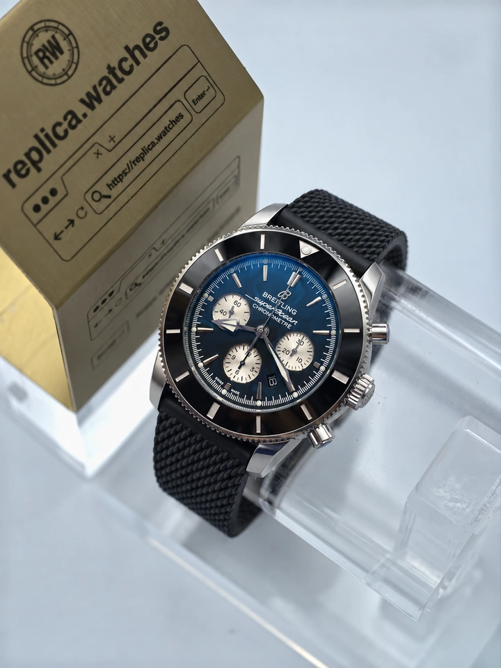 Breitling Superocean Heritage B01 Chronograph 44 AB0162121B1S1 Black Dial Clone Watch Cal.01 Movement 1:1 Clone