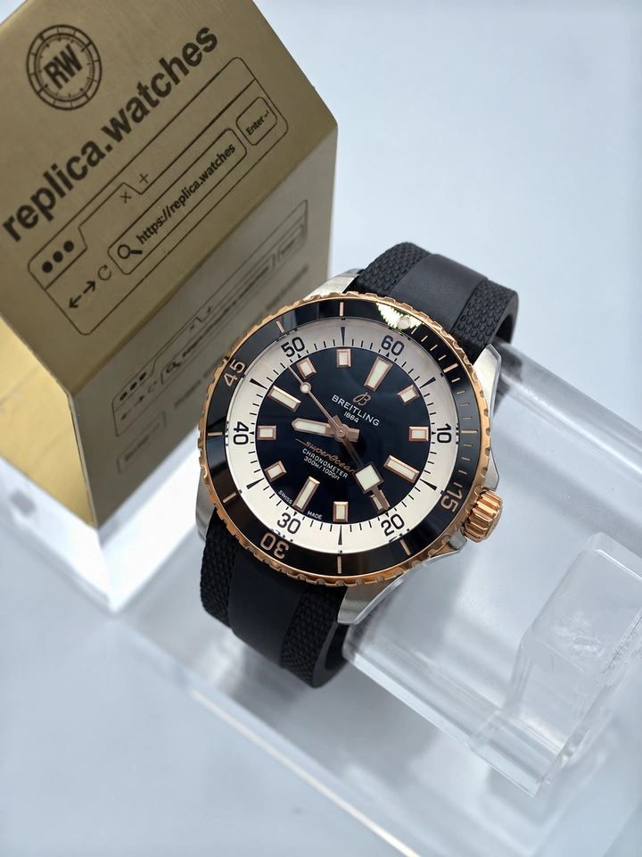 Breitling Superocean U17375211B1S1 Super Clone Watch 42mm Black Dial Rubber Strap Clone Cal.17 Movement
