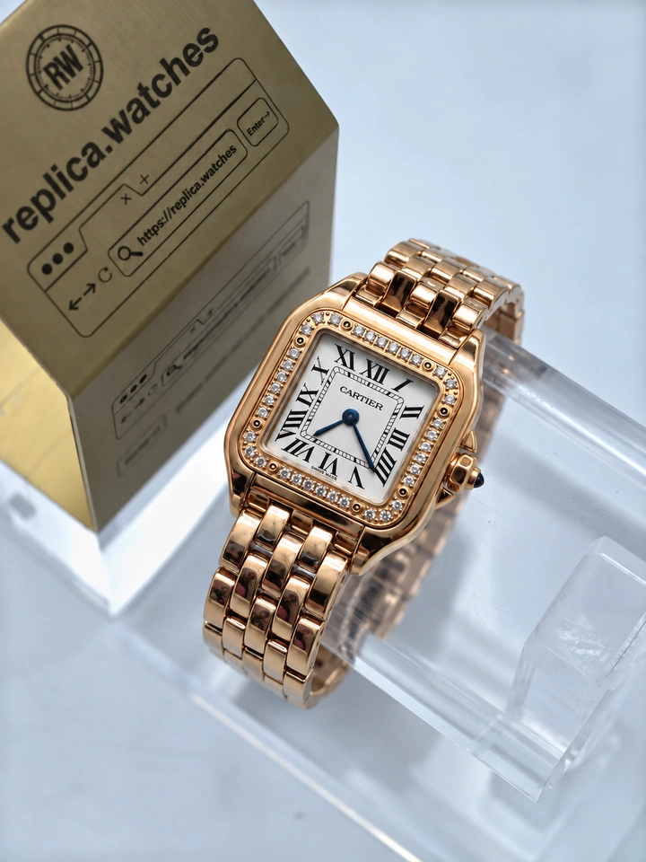 Cartier Panthère de Cartier WJPN0008 White Dial Rose Gold Quartz 22mm 1:1 Clone Watch Super Clone