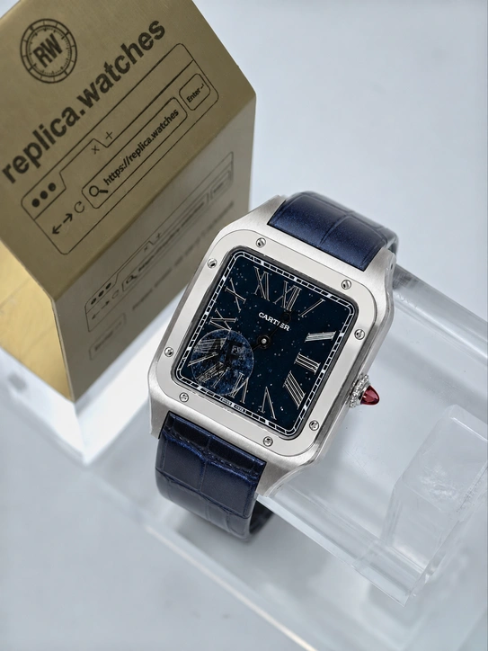 Cartier Santos-Dumont WGSA0099 32MM Aventurine Dial Clone Watch Swiss Ronda Quartz Super Clone