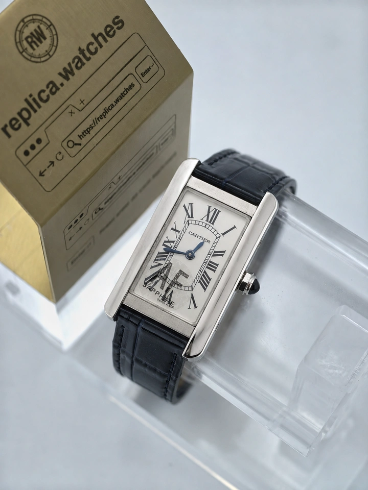 Cartier Tank Américaine WSTA0016 Clone Watch Silver Dial Roman Numerals Quartz Super Clone Edition