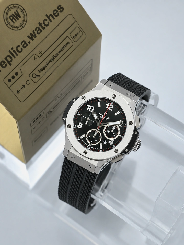 Hublot Big Bang 301.SX.130.RX Clone Watch Super Clone 44mm Black Chronograph Dial Clone HUB4100 Movement