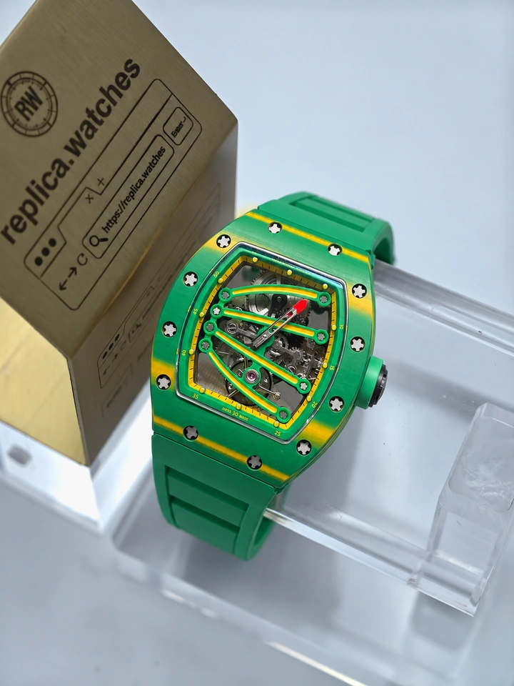 Richard Mille RM 59-01 Yohan Blake Tourbillon Green Composite Clone Manual Winding 1:1 Clone Watch