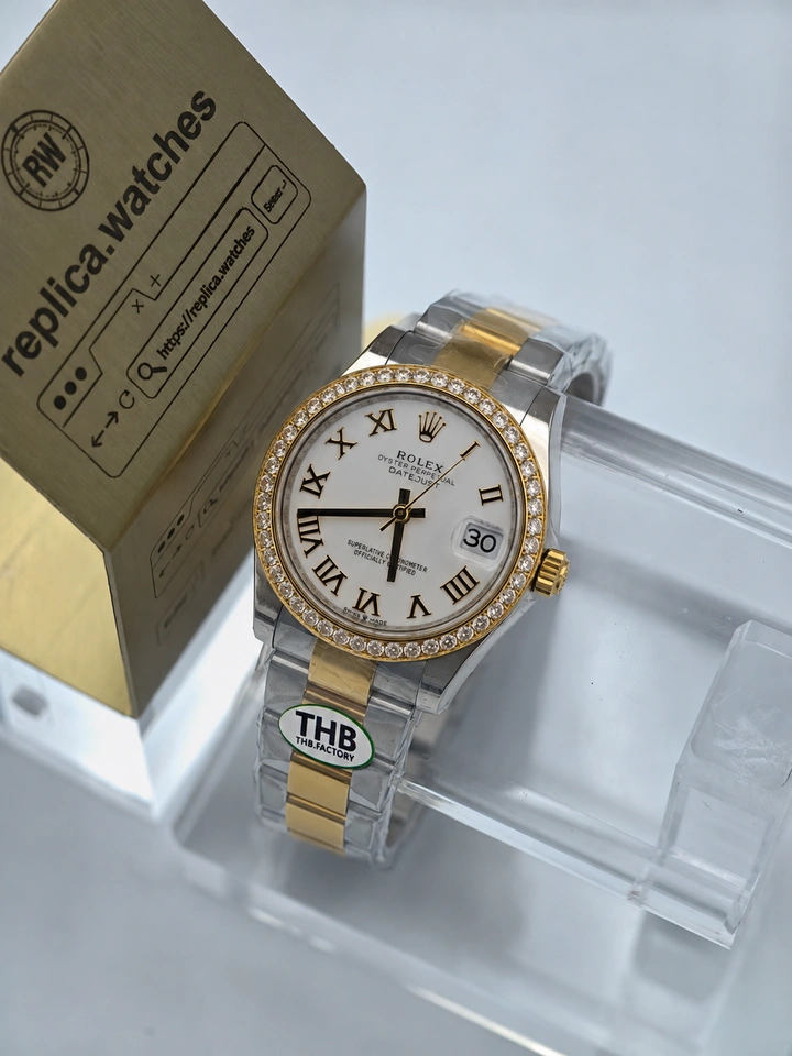 Rolex Datejust 31 M278383RBR-0001 White Roman Dial Super Clone Watch 31mm Clone 2236 Movement