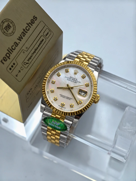 Rolex Datejust M126233-0023 Super Clone Watch 36mm White Mother of Pearl Dial Jubilee Bracelet Clone Calibre 3235