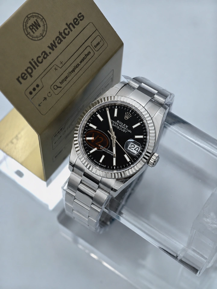 Rolex Datejust M126234-0016 36mm Black Dial Super Clone Watch with Clone Calibre 3235 Movement