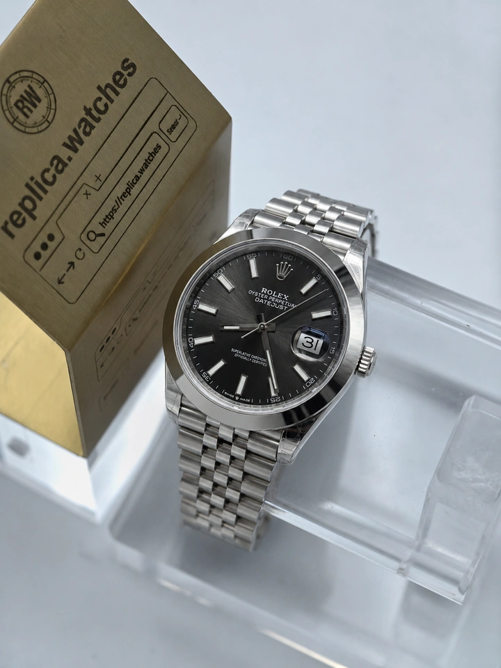 Rolex Datejust M126300-0008 41mm Grey Dial Clone Watch with Super Clone Calibre 3235 Automatic Movement