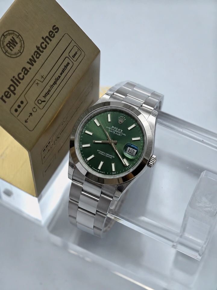 Rolex Datejust M126300-0019 Super Clone Watch 41mm Mint Green Dial 904L Steel Clone Calibre 3235