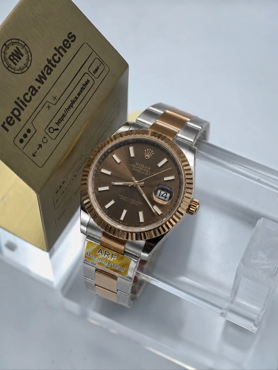 Rolex Datejust M126331-0001 Super Clone 41mm Chocolate Dial 904L Steel Rose Gold Automatic Watch