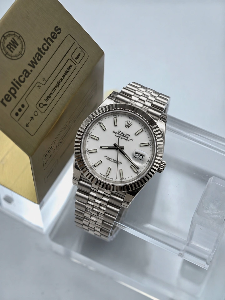 Rolex Datejust M126334-0010 41mm Super Clone Watch White Dial Jubilee Bracelet with Clone Calibre 3235 Movement