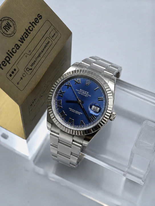 Rolex Datejust M126334-0025 Super Clone Watch 41mm Blue Sunray Dial Roman Numerals Clone Calibre 3235