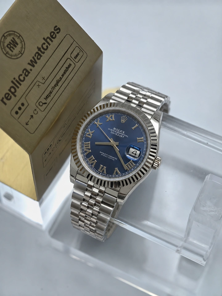 Rolex Datejust M126334-0026 Super Clone Watch 41mm Azzurro Blue Dial 904L Steel Clone Calibre 3235