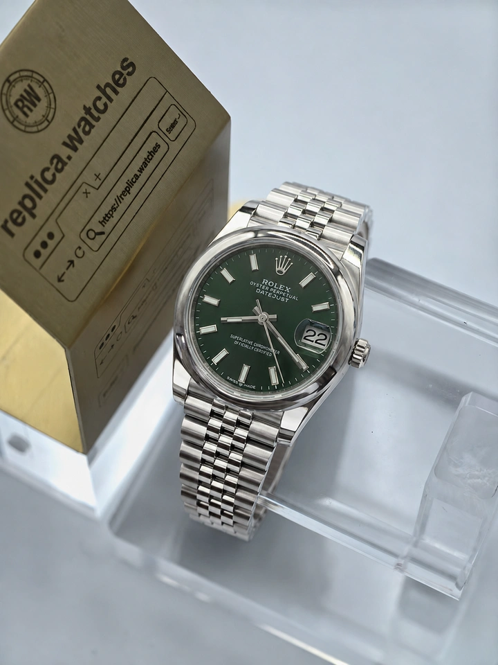 Rolex Datejust M278240-0012 31mm Mint Green Dial Clone Watch 904L Steel Super Clone Calibre 2236
