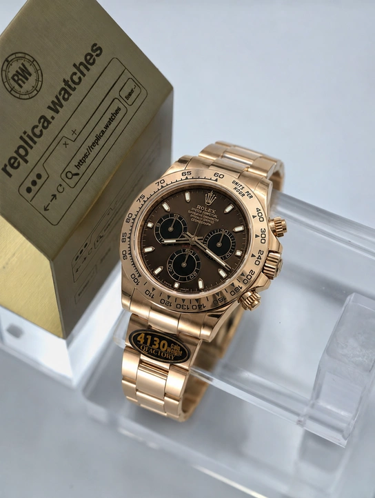 Rolex Daytona M116505-0013 Super Clone Watch 40mm Chocolate Dial 904L Steel Rose Gold Finish Clone Calibre 4130