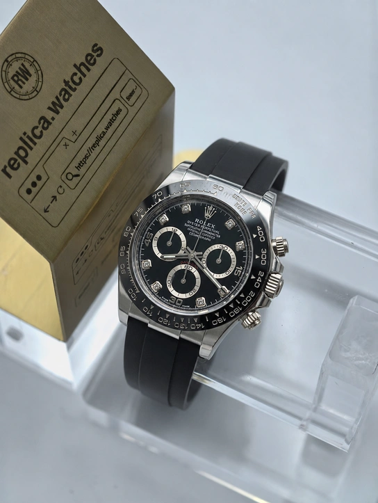 Rolex Daytona M116519LN-0025 Super Clone Watch 40mm Black Dial Ceramic Bezel Clone Calibre 4130