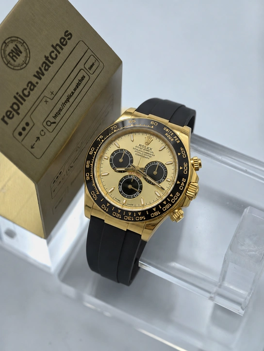 Rolex Daytona M126518LN-0012 Super Clone Watch 40mm Champagne Dial 904L Steel 18K Gold Clone Calibre 4131