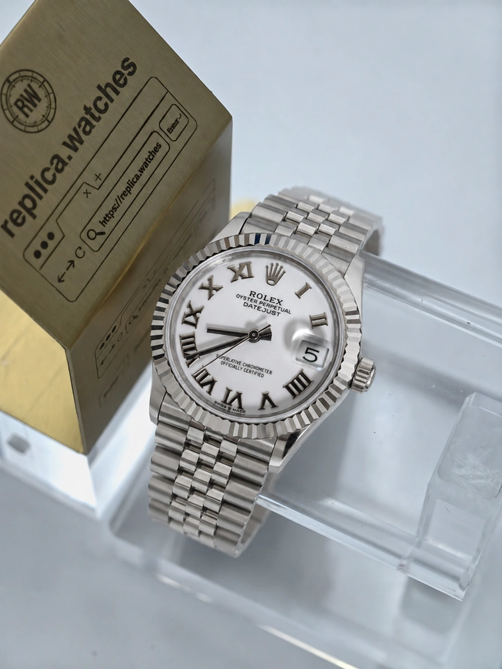 Rolex Ladies Datejust 31mm M278274-0010 Super Clone Watch White Roman Dial 904L Steel Clone 2236 Movement