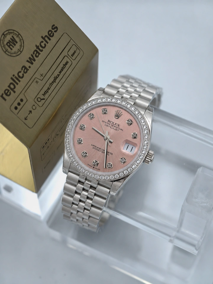 Rolex Lady-Datejust M278384RBR-0036 31mm Pink Sunburst Dial 1:1 Clone Watch with Clone 2236
