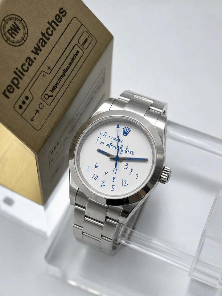 Rolex Milgauss 116400 Colette MAD Paris Limited Custom Clone Watch 40mm White Dial Super Clone Cal.3131