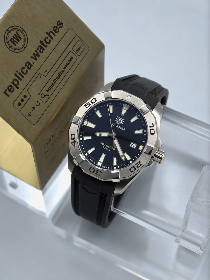 TAG Heuer Aquaracer WBD1112.FT6151 Super Clone Watch 41mm Blue Sunray Dial Quartz Stainless Steel