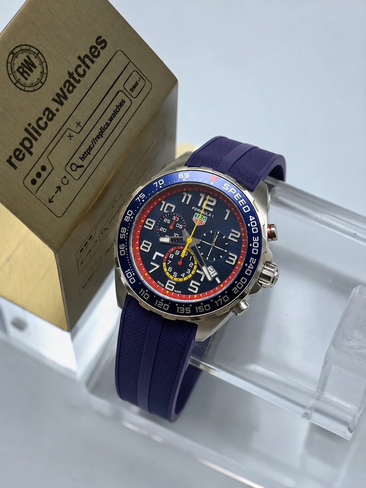 TAG Heuer Formula 1 CAZ101AL.FT8052 Super Clone Watch Red Bull Racing 43mm Blue Quartz Chronograph