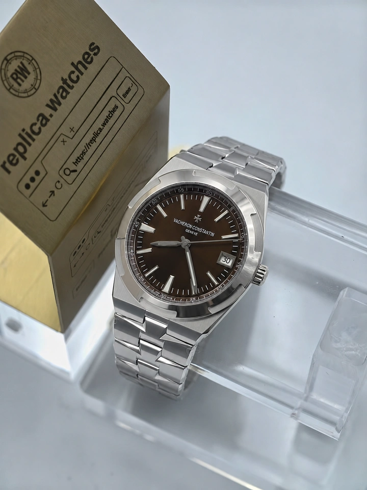 Vacheron Constantin Overseas 4500V/110A-B146 Clone Watch 41mm Brown Dial Super Clone Cal.5100 Automatic Movement