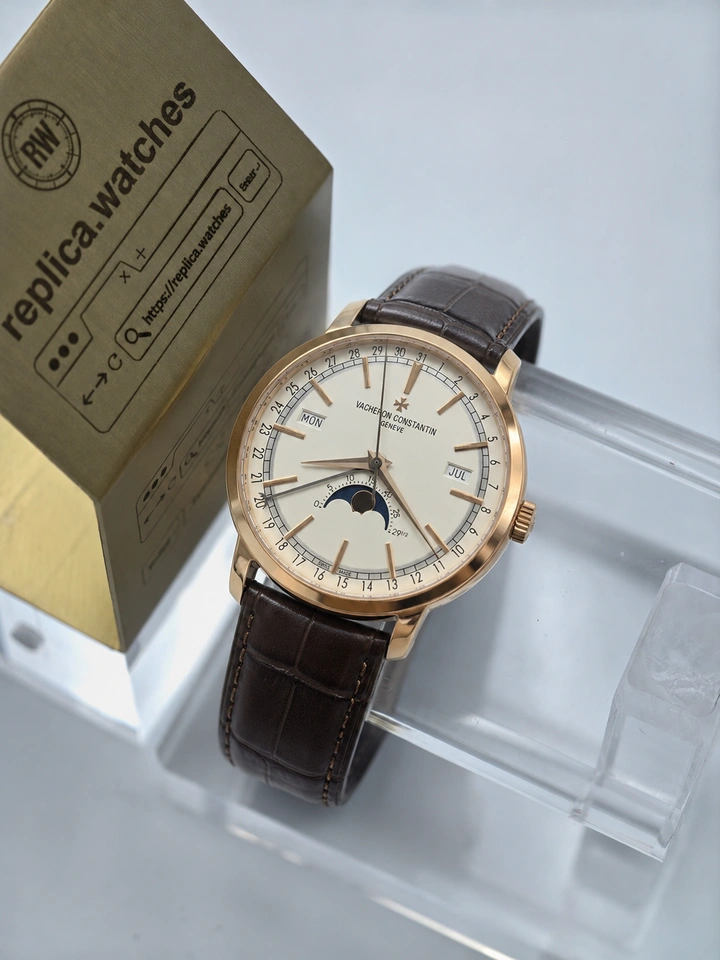 Vacheron Constantin Traditionnelle 4010T/000R-B344 Super Clone Watch 41mm Rose Gold Plated Case Clone Cal. 2460 QCL/1